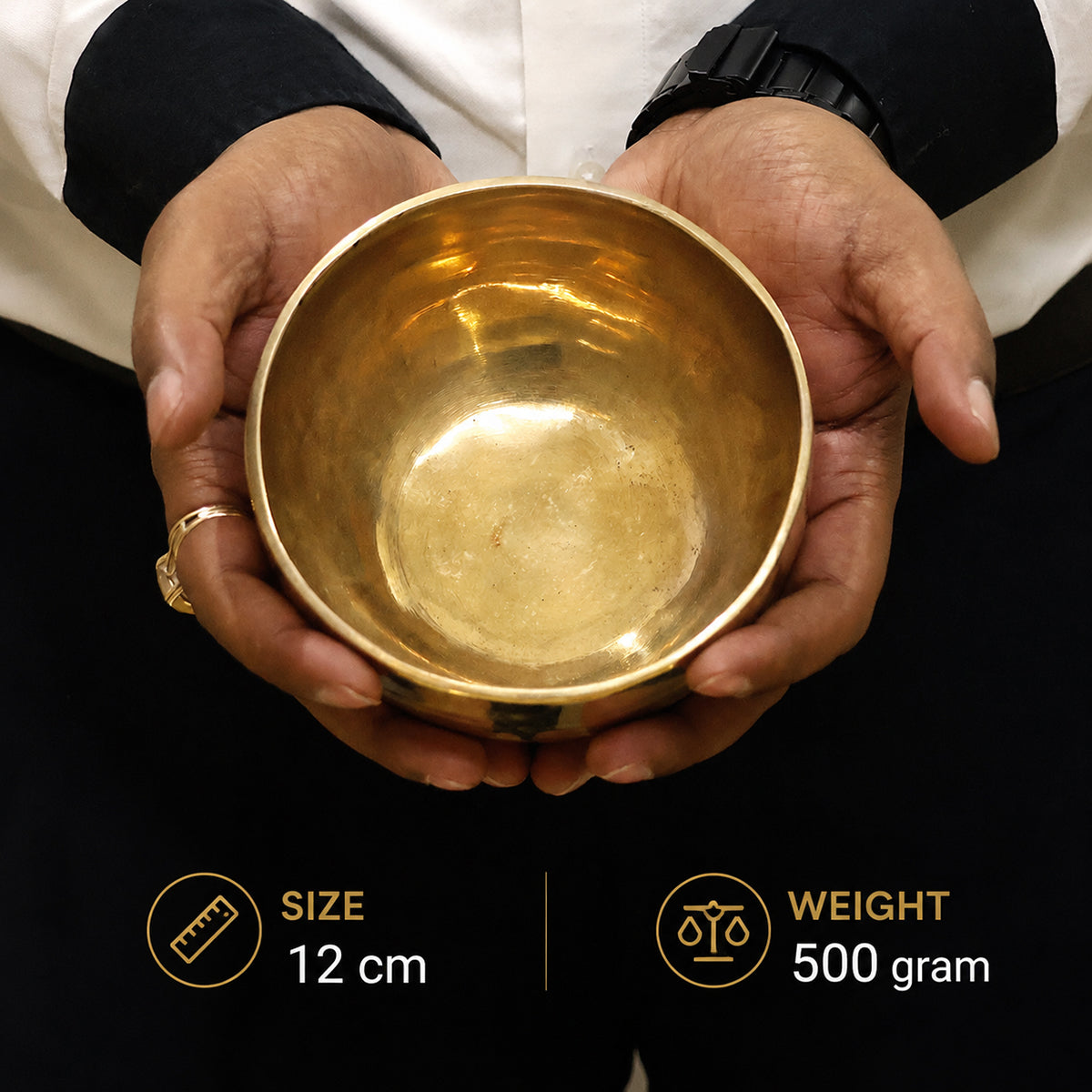Tibetan Brass Bowl 5 Inch