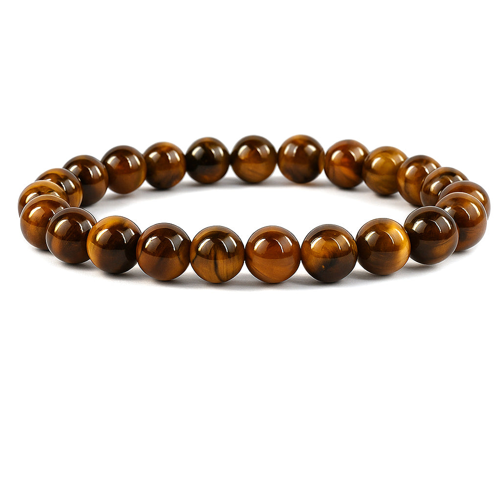Natural Crystal Stones 8 mm Round Bead Bracelet Charged by Grandmaster