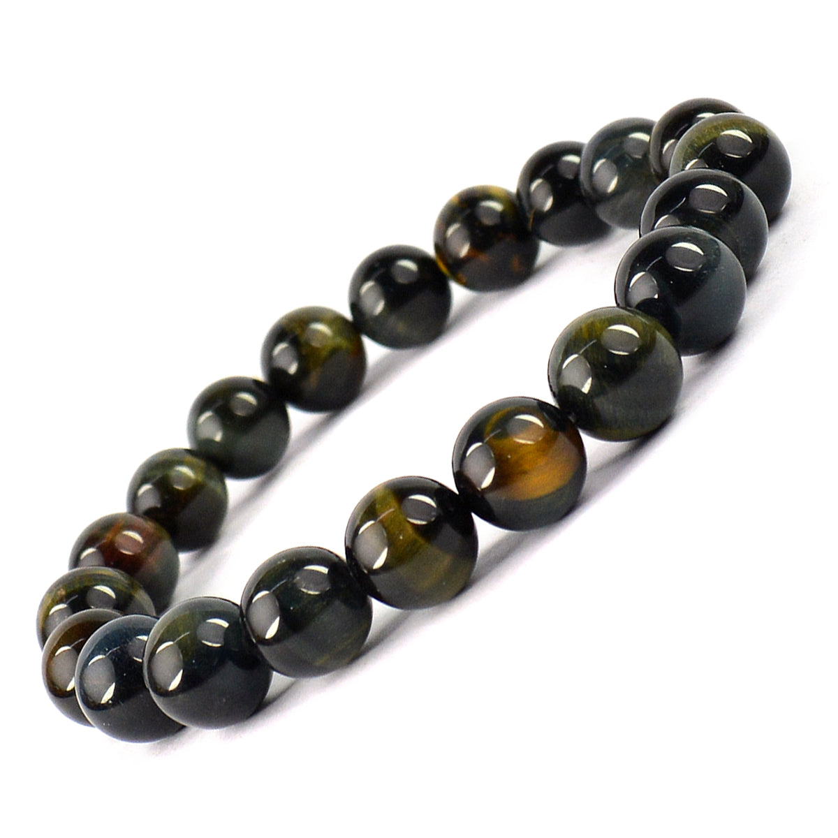 Blue Tiger Eye Crystal Bracelet | Natural Healing Gemstone Bracelet for Calm & Insight