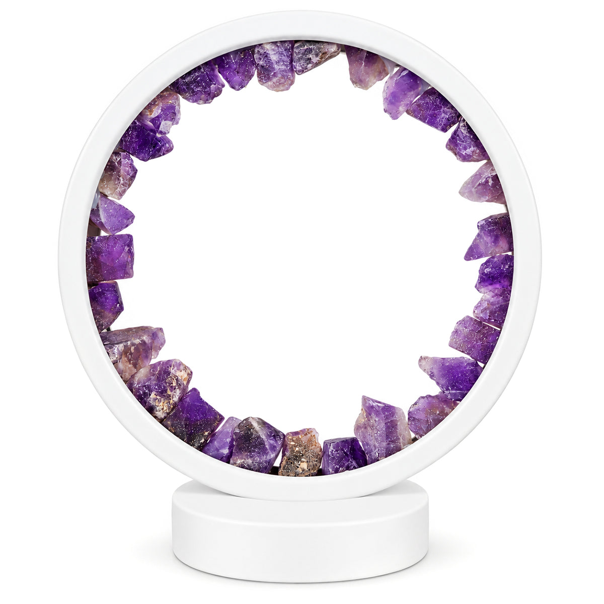 USB Powered Amethyst Crystal Lamp with On Off Button