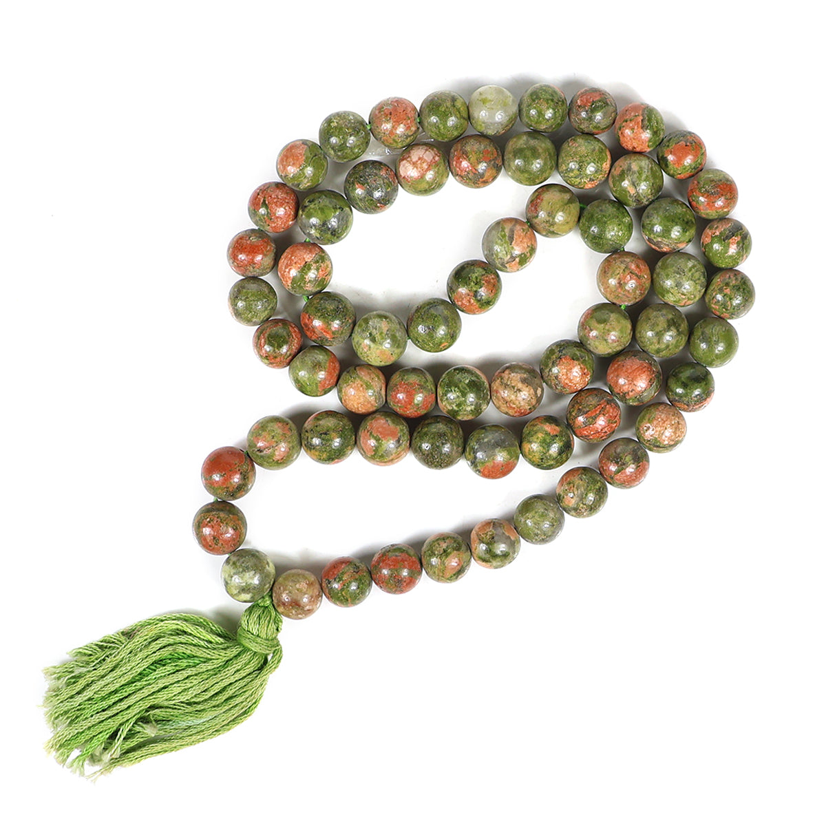 Unakite Crystal Mala | Natural Healing Gemstone Necklace for Balance & Emotional Healing