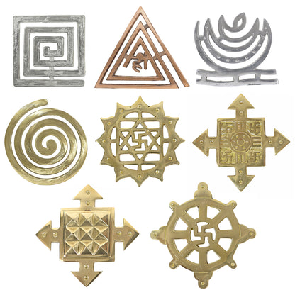Vastu Dosha Nivaran 8 Pcs Combo | Premium Helix & Metal Vastu Tools | Vastu Remedy Accessories 10 cm 4 inch
