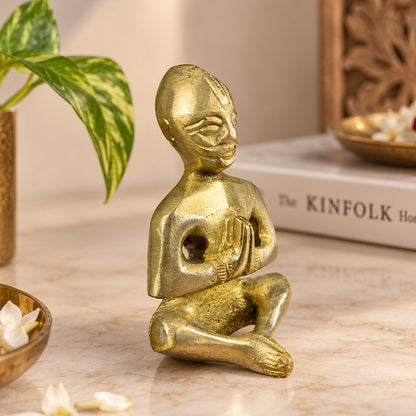 Brass Vastu Purush for Vastu Remedy | Pure Brass Vastu Purusha Idol for Home, Office, Shop & Temple | Vastu Dosh Nivaran Statue for Positive Energy, Prosperity & Spiritual Décor