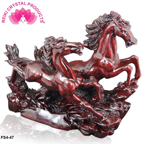 Vastu Red Running Horse Showpiece