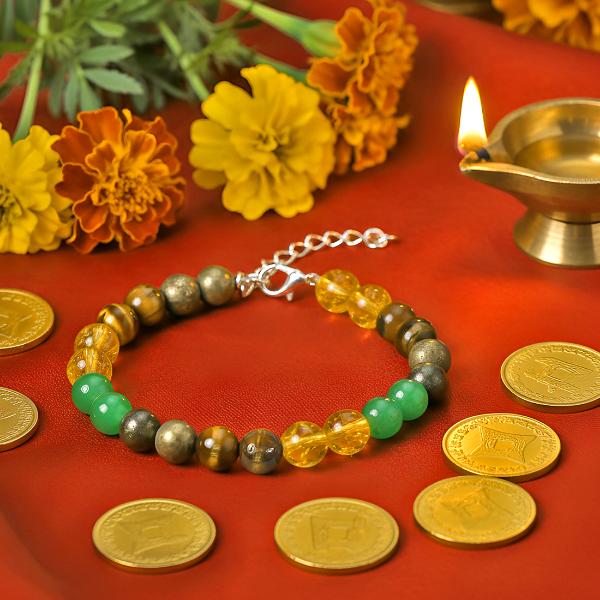 Certified Money Magnet Bracelet Attracts Wealth and Financial Prosperity | Certificate of Authenticity | Wealth, Dhanyog Adjustable Bracelet for Men & Women