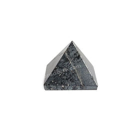 Polished Hematite Crystal Pyramid for Grounding and Protection