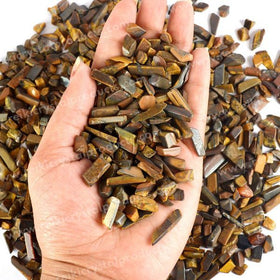 Natural Tiger Eye Chips for Healing and Crafts