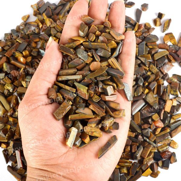 Natural Tiger Eye Chips for Healing and Crafts