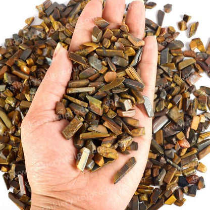 Natural Tiger Eye Chips for Healing and Crafts