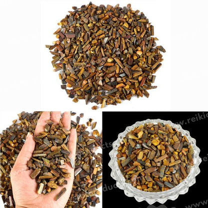Tiger Eye Chips for Confidence and Protection