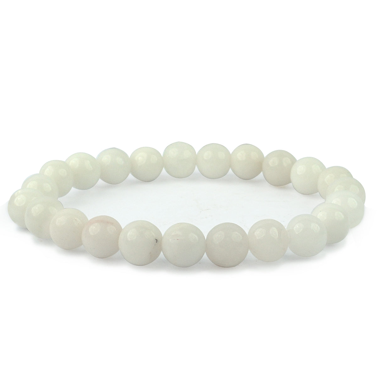 White Agate Crystal Bracelet | Natural Healing Gemstone Bracelet for Clarity & Peace
