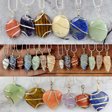 Mix Wire Wrapped Pendants