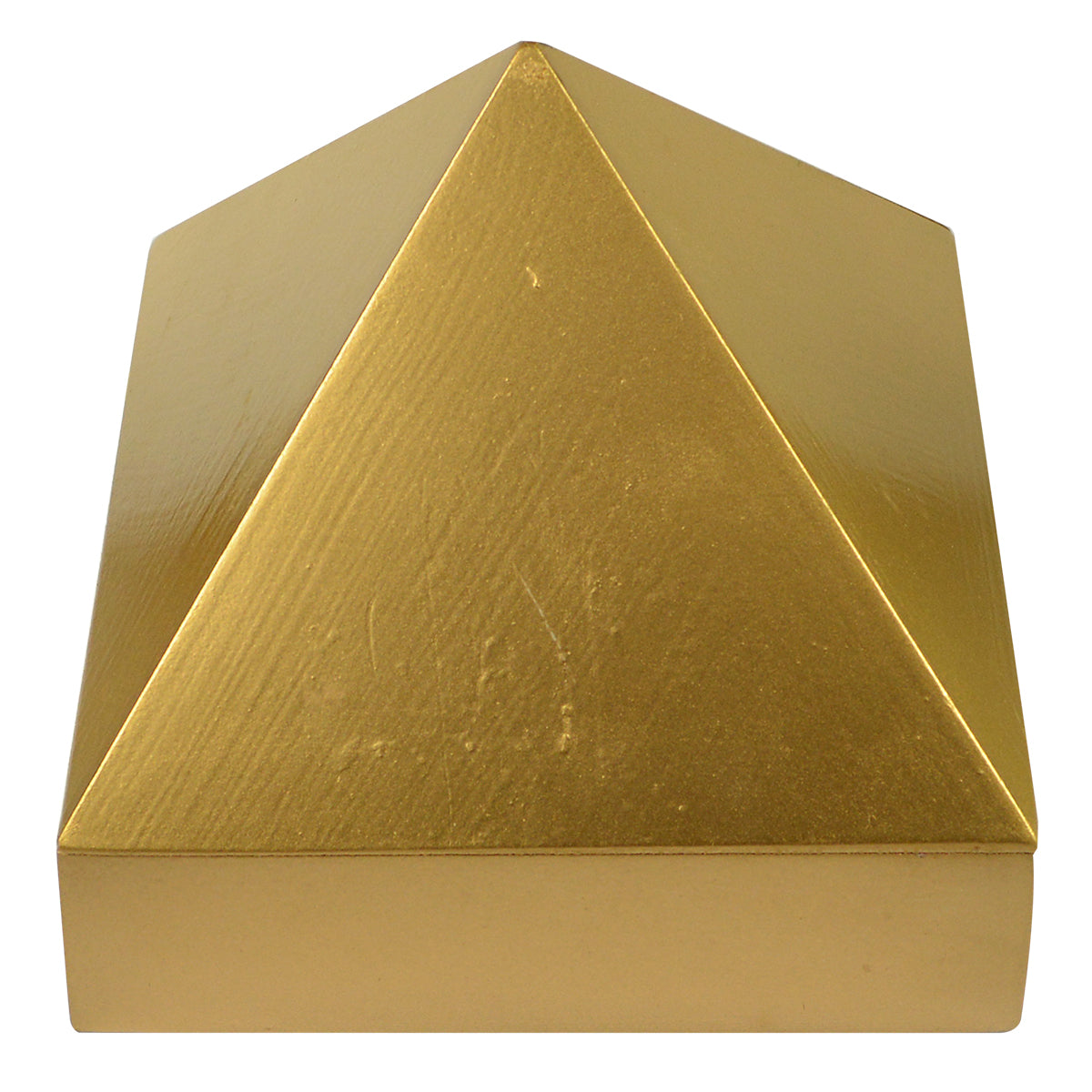 Wooden Pyramid Plain Wish Box | 15.2 cm (6 Inch) Handcrafted Wooden Storage Box