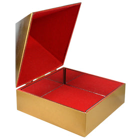 Wooden Pyramid Plain Wish Box | 15.2 cm (6 Inch) Handcrafted Wooden Storage Box for Manifestation, Affirmations, Crystal Storage, Jewelry