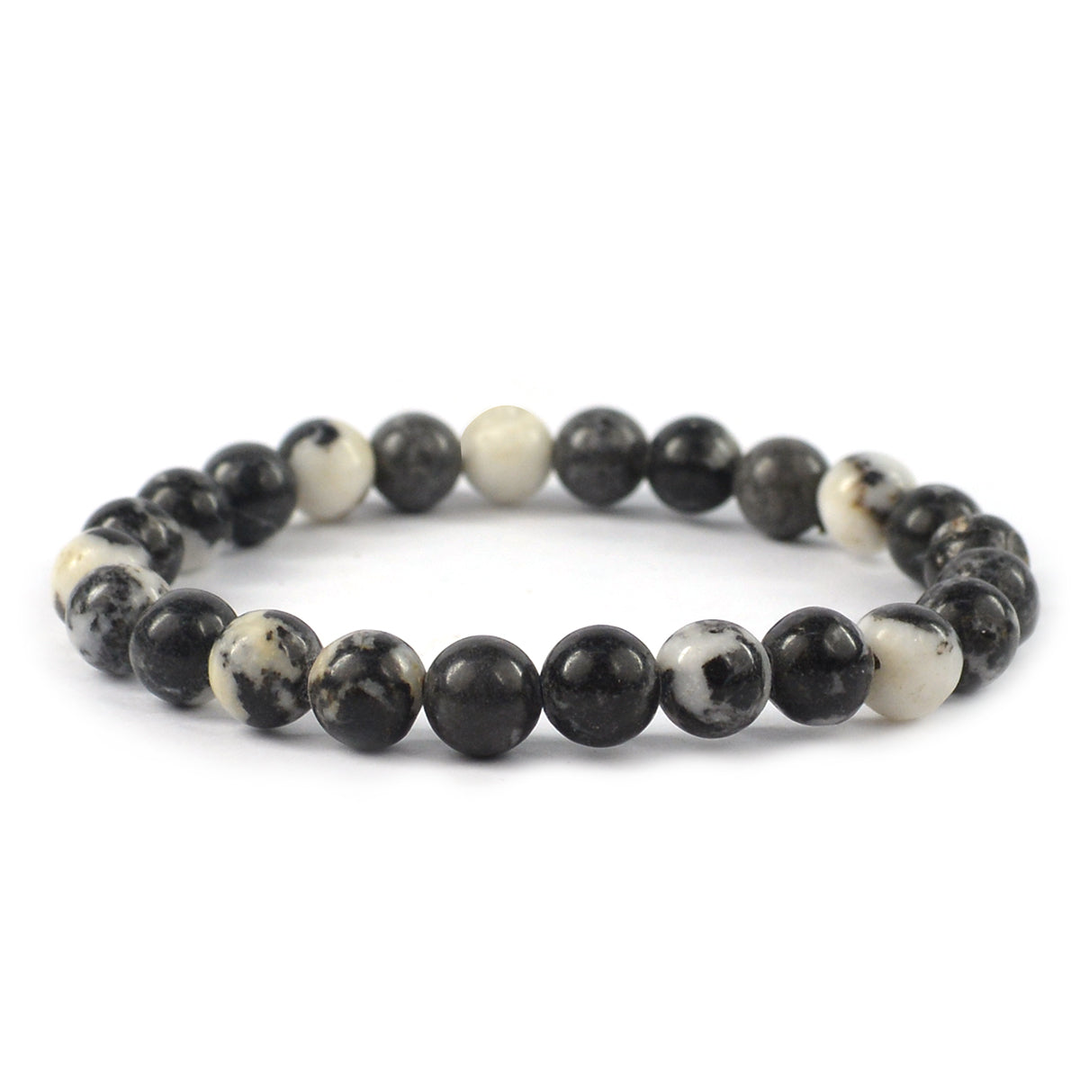 Zebra Jasper Crystal Bracelet | Natural Healing Gemstone Bracelet for Balance & Motivation
