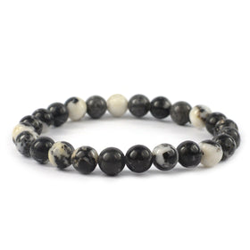 Zebra Jasper Crystal Bracelet | Natural Healing Gemstone Bracelet for Balance & Motivation