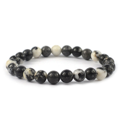 Zebra Jasper Crystal Bracelet | Natural Healing Gemstone Bracelet for Balance & Motivation