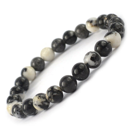 Zebra Jasper Crystal Bracelet | Natural Healing Gemstone Bracelet for Balance & Motivation
