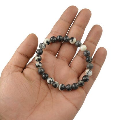Zebra Jasper Crystal Bracelet | Natural Healing Gemstone Bracelet for Balance & Motivation