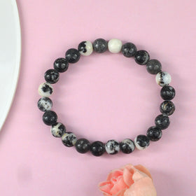 Zebra Jasper Crystal Bracelet | Natural Healing Gemstone Bracelet for Balance & Motivation