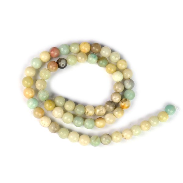 Natural Crystal Stone 6 mm Round Loose Beads 65-70 pcs for Making Bracelet Mala Necklaces