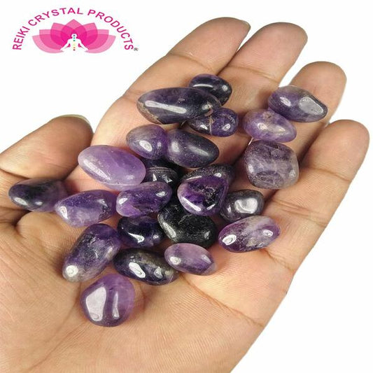 Amethyst High Grade Single Tumble Stone Pack of 1 pc