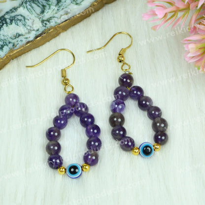 Natural Crystal Stone Bead Earring for Girls & Women