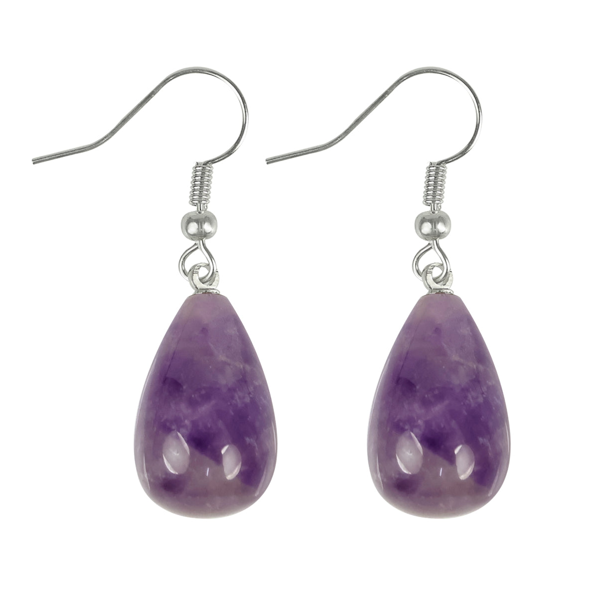 Natural Crystal Stone Drop Shape Earrings for Girls / Women