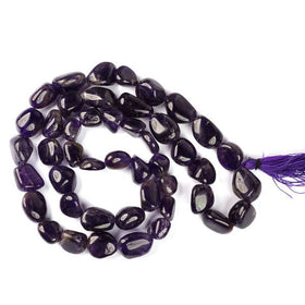 Natural Crystal Stone Tumble Beads Mala for Unisex