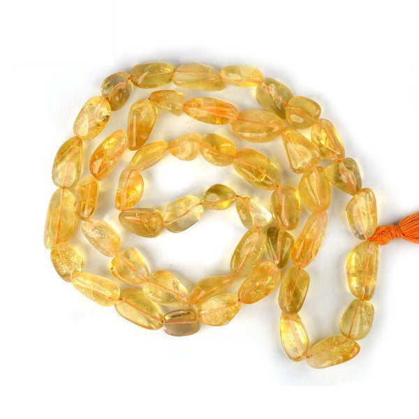 Natural Crystal Stone Tumble Beads Mala for Unisex