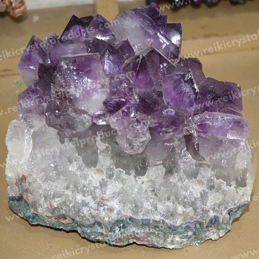 Natural Purple Amethyst Cluster Geode Weight-4.08 Kg
