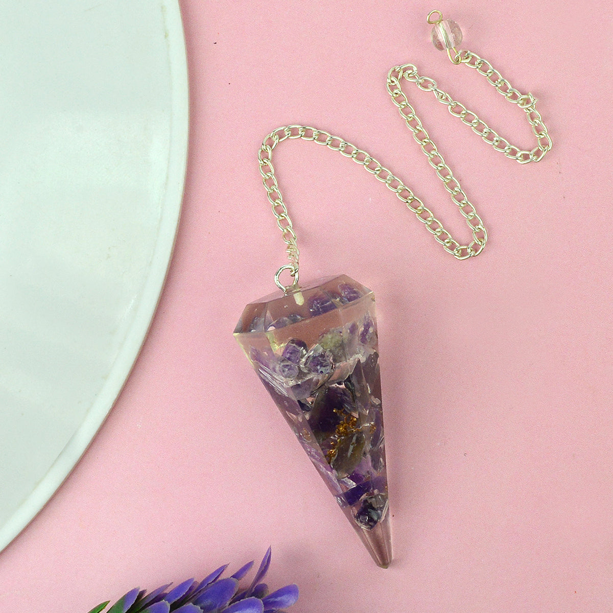 Natural Stone Orgone Dowser - Pendulum
