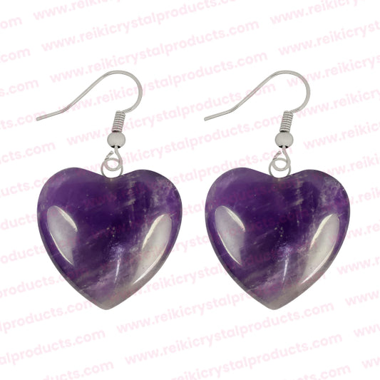 Crystal Stone Heart Shape Earrings for Girls Women