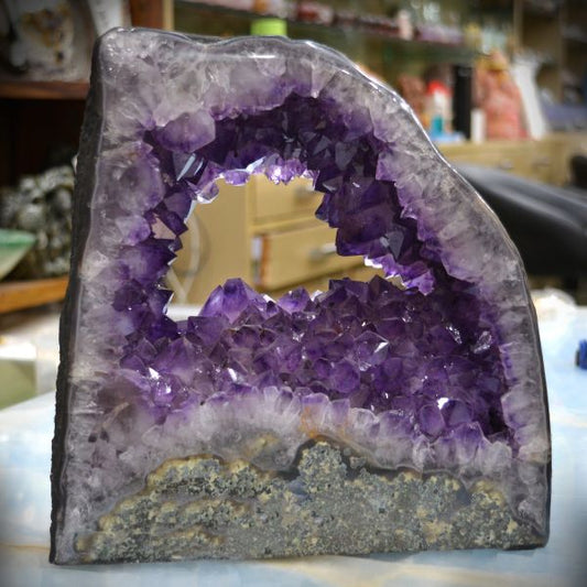 Natural Amethyst Geode Cluster (Weight 8.42 kg)