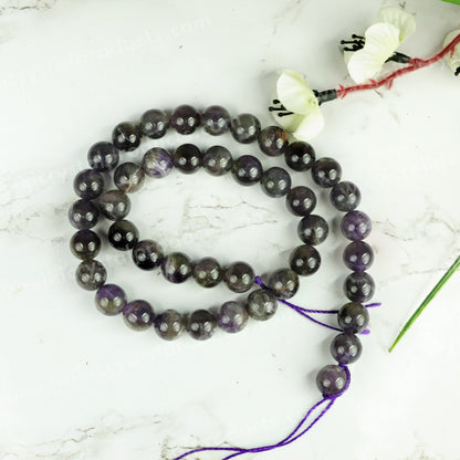 Amethyst 10mm faceted gemstone beads for necklace design