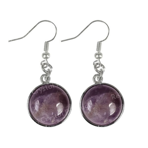 Natural Crystal Stone Hanging Earrings