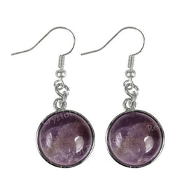 Natural Crystal Stone Hanging Earrings