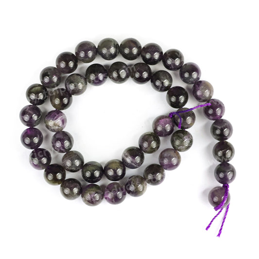 Amethyst 10 mm Faceted Loose Beads 35-40 pcs for Making Bracelet Mala Necklaces