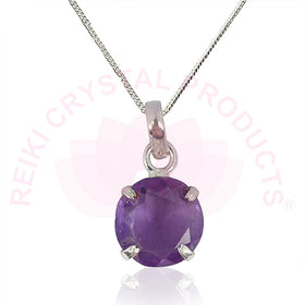Amethyst Gemstone Pendant for Unisex