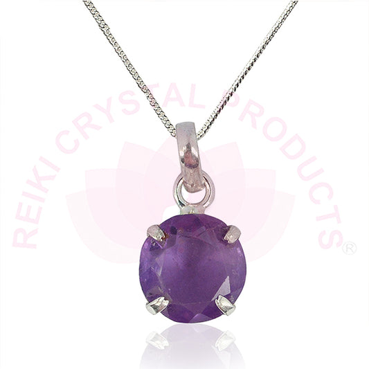 Amethyst Gemstone Pendant for Unisex