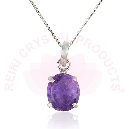 Amethyst Gemstone Pendant for Unisex.