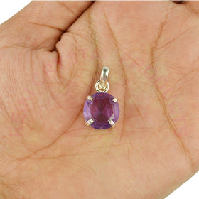 Amethyst Gemstone Pendant for Unisex