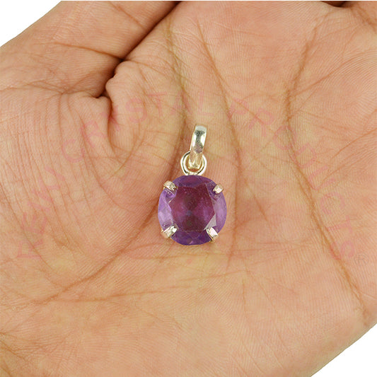 Amethyst Gemstone Pendant for Unisex