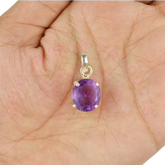Amethyst Gemstone Pendant for Unisex.