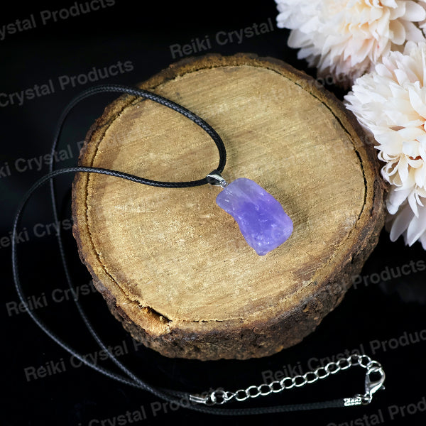 Natural Ametrine Pendant Locket With Thread Crystal Stone Pendant For Unisex
