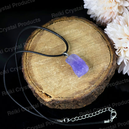 Natural Ametrine Pendant Locket With Thread Crystal Stone Pendant For Unisex