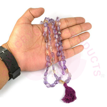 Ametrine Tumble Bead Mala