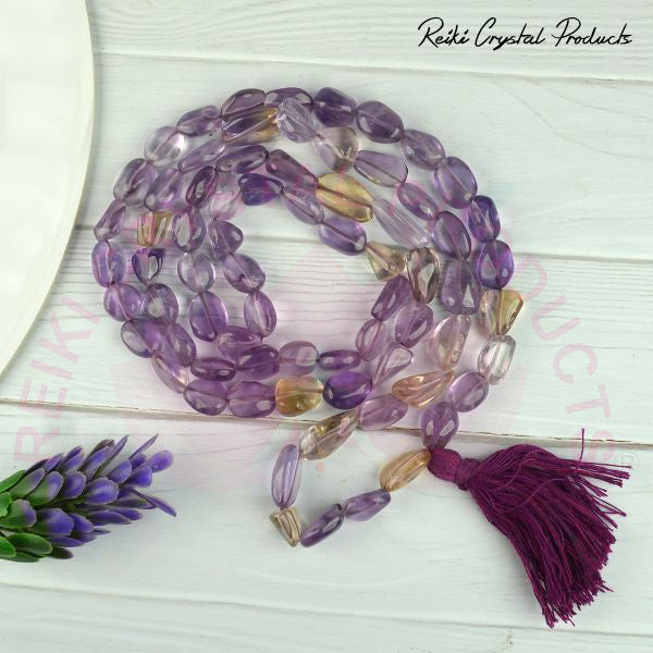 Ametrine Tumble Bead Mala