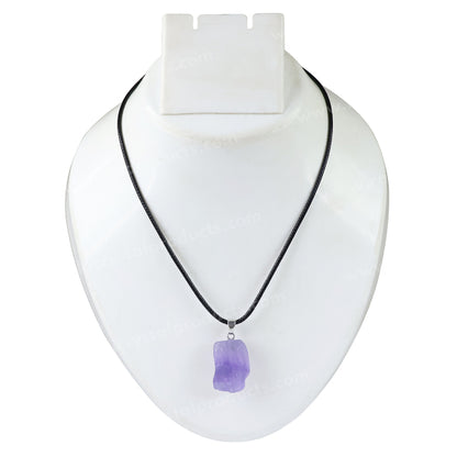 Natural Ametrine Pendant Locket With Thread Crystal Stone Pendant For Unisex