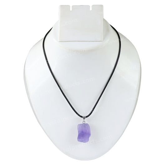 Natural Ametrine Pendant Locket With Thread Crystal Stone Pendant For Unisex